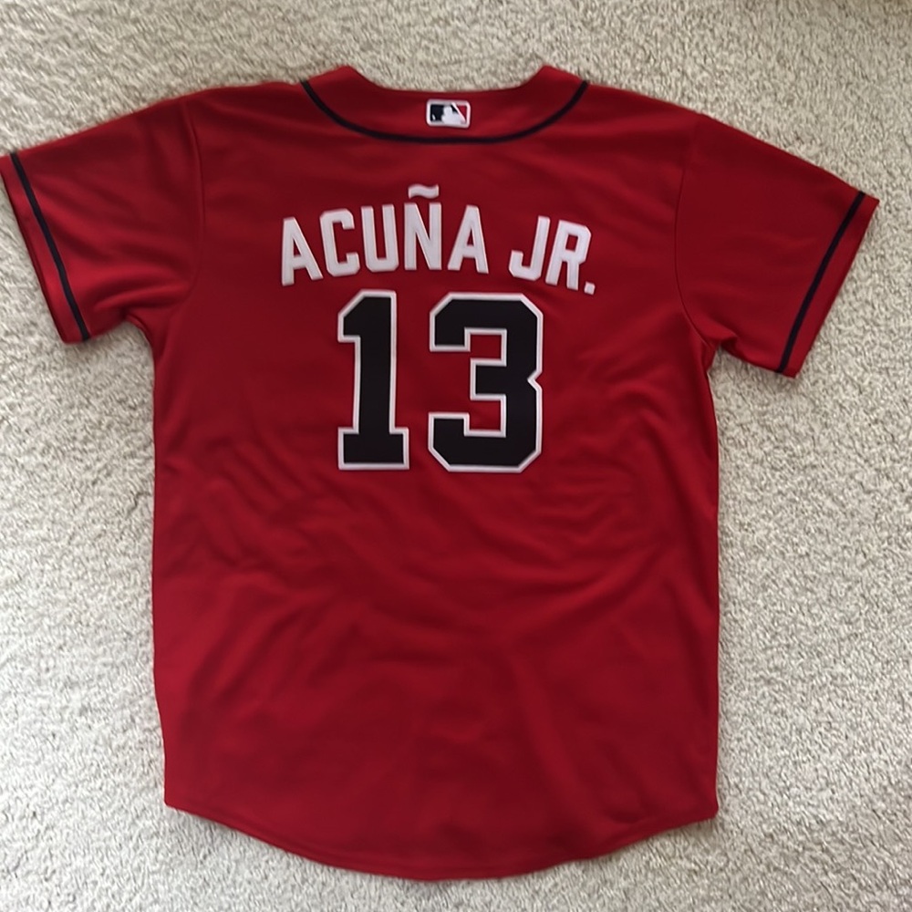 Atlanta Braves Acuna Jr. MLB baseball jersey